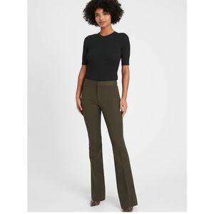 Banana Republic High Rise Sloan Flare Pant Olive